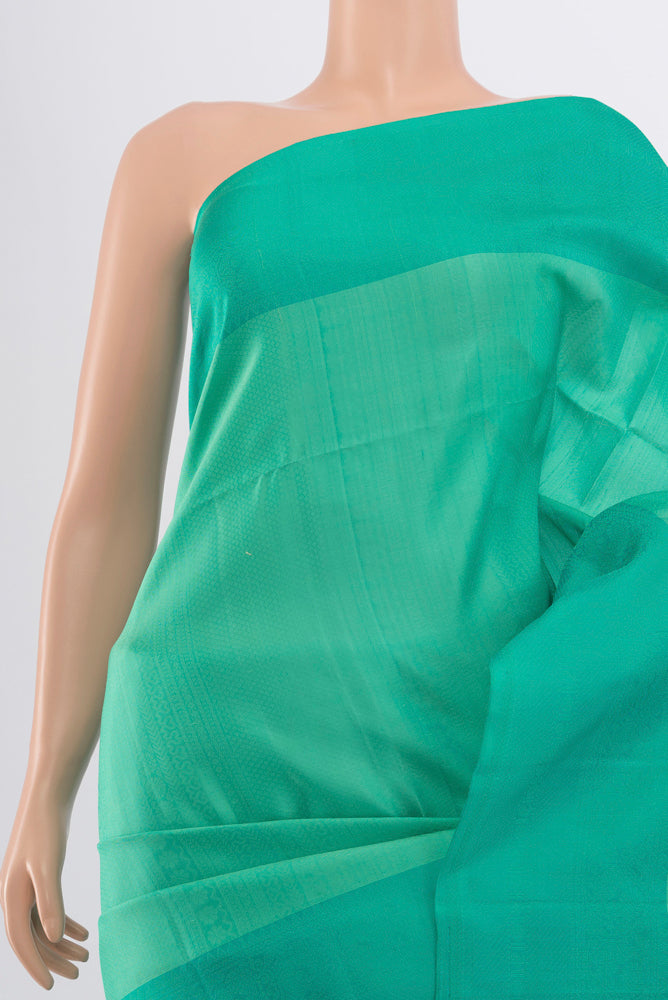 Border image of Sky Blue Soft Silk Saree with Zari Butta on the body and Silk Border. 