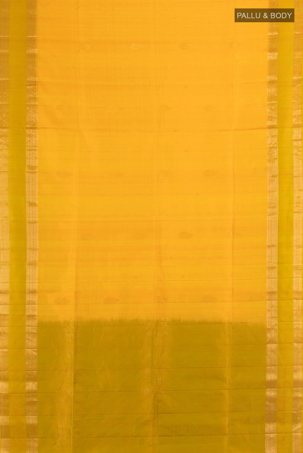 Flat view of Pure Silk Light Green Soft Saree with Ikat Print on the body and Silk Border. 