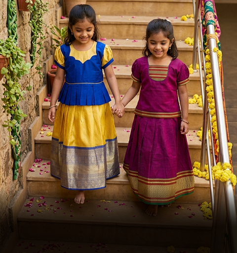 Pattu Pavadai Set