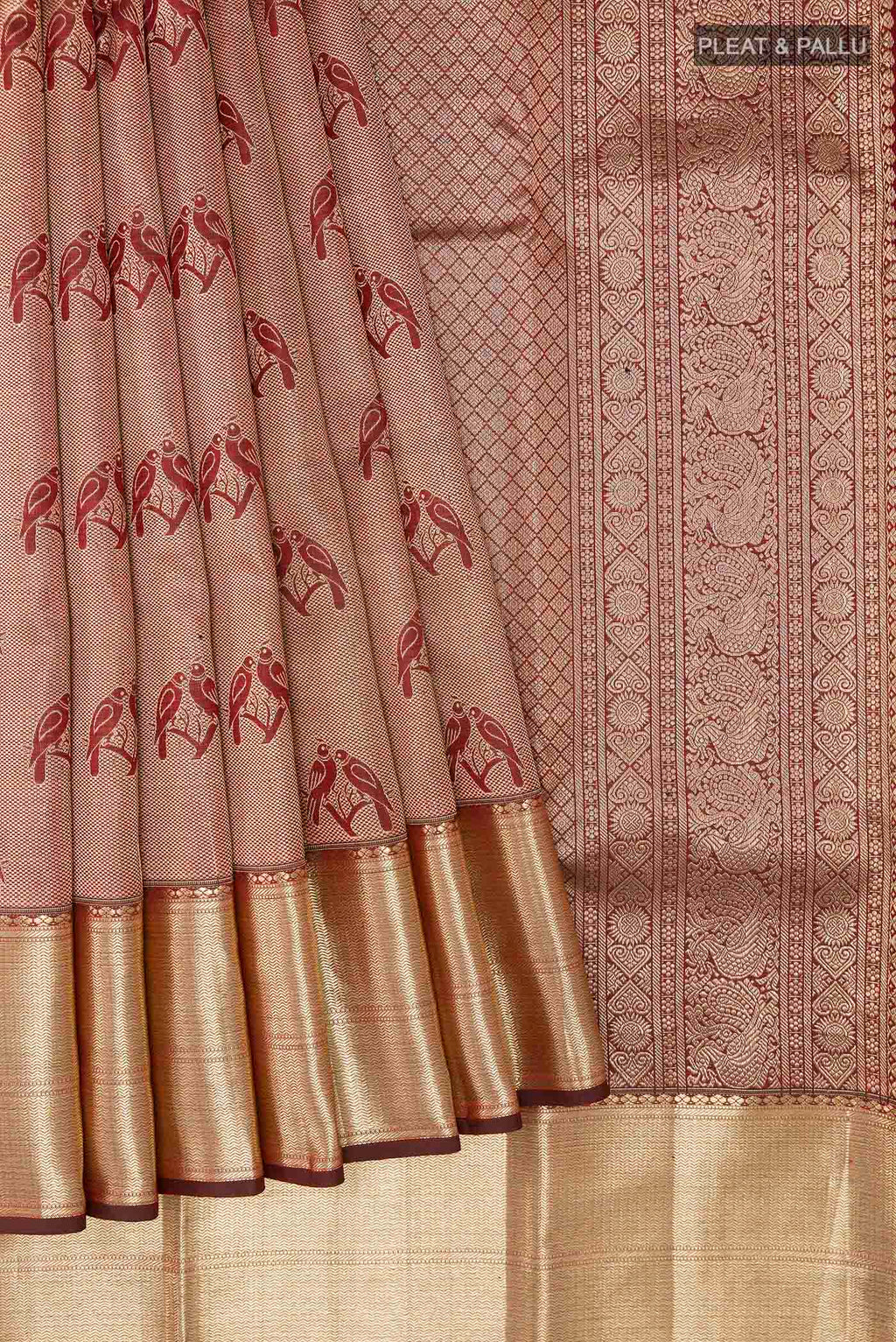 pleats pallu