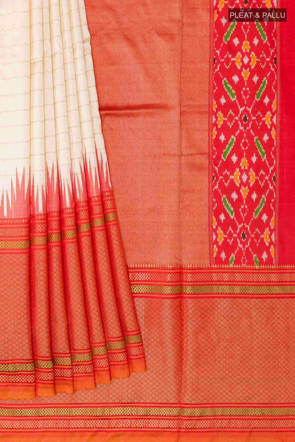 pleats pallu