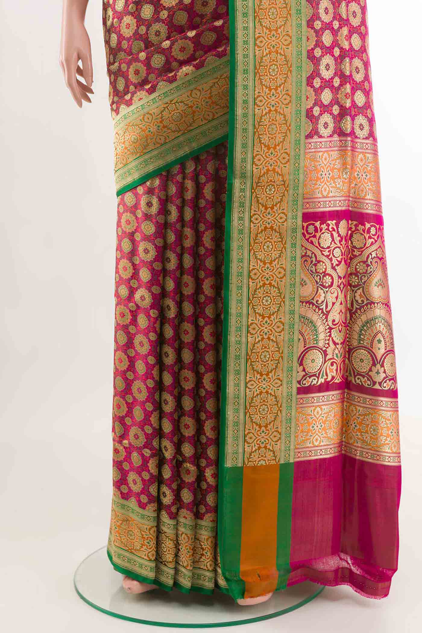 pleats pallu