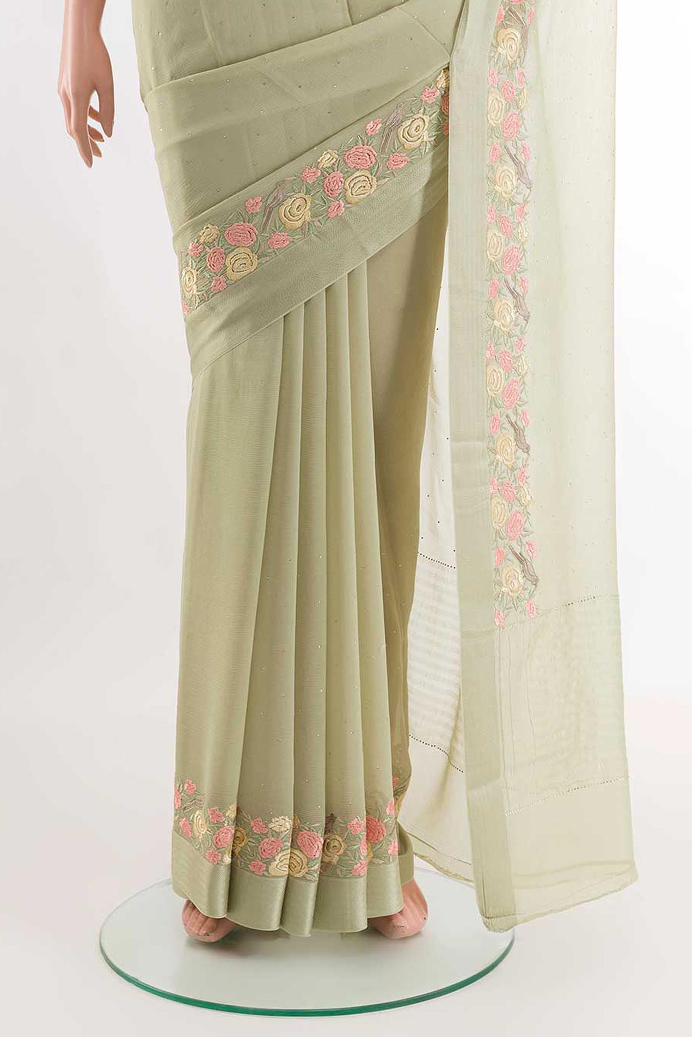 pleats pallu