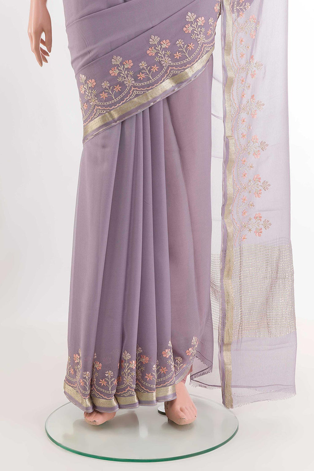 pleats pallu