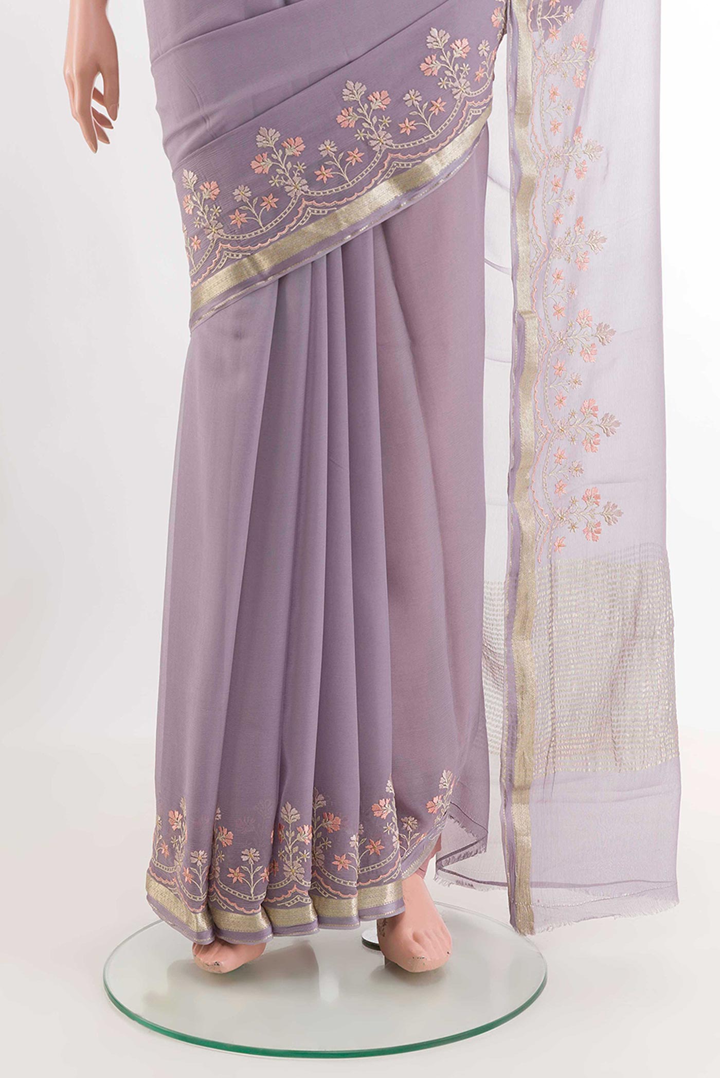 pleats pallu