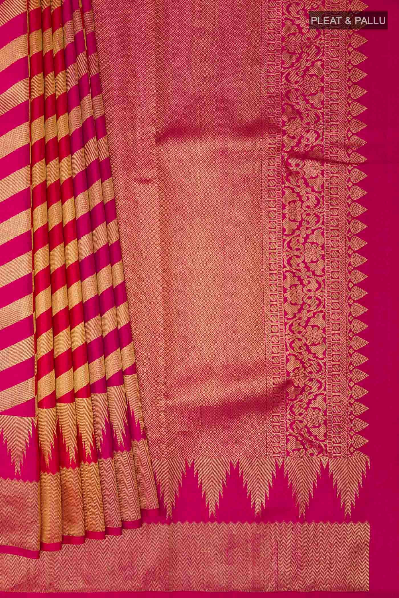 pleats pallu