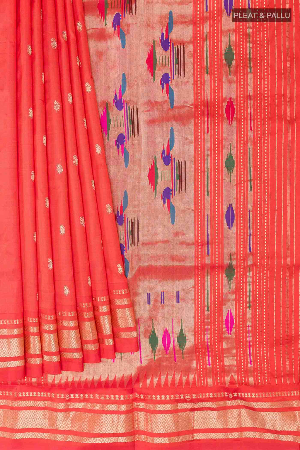 pleats pallu