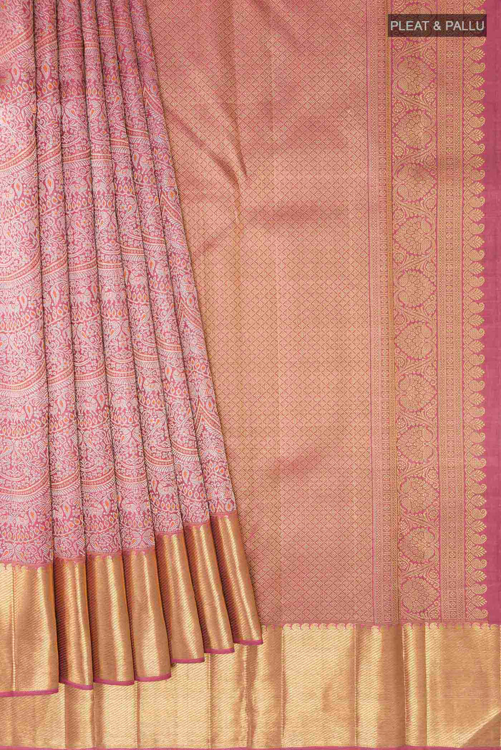 pleats pallu