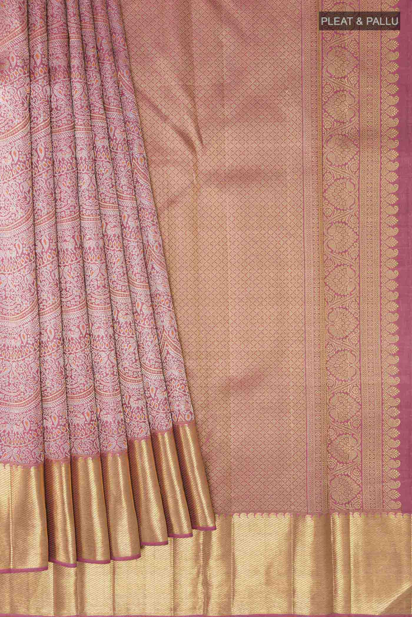 pleats pallu
