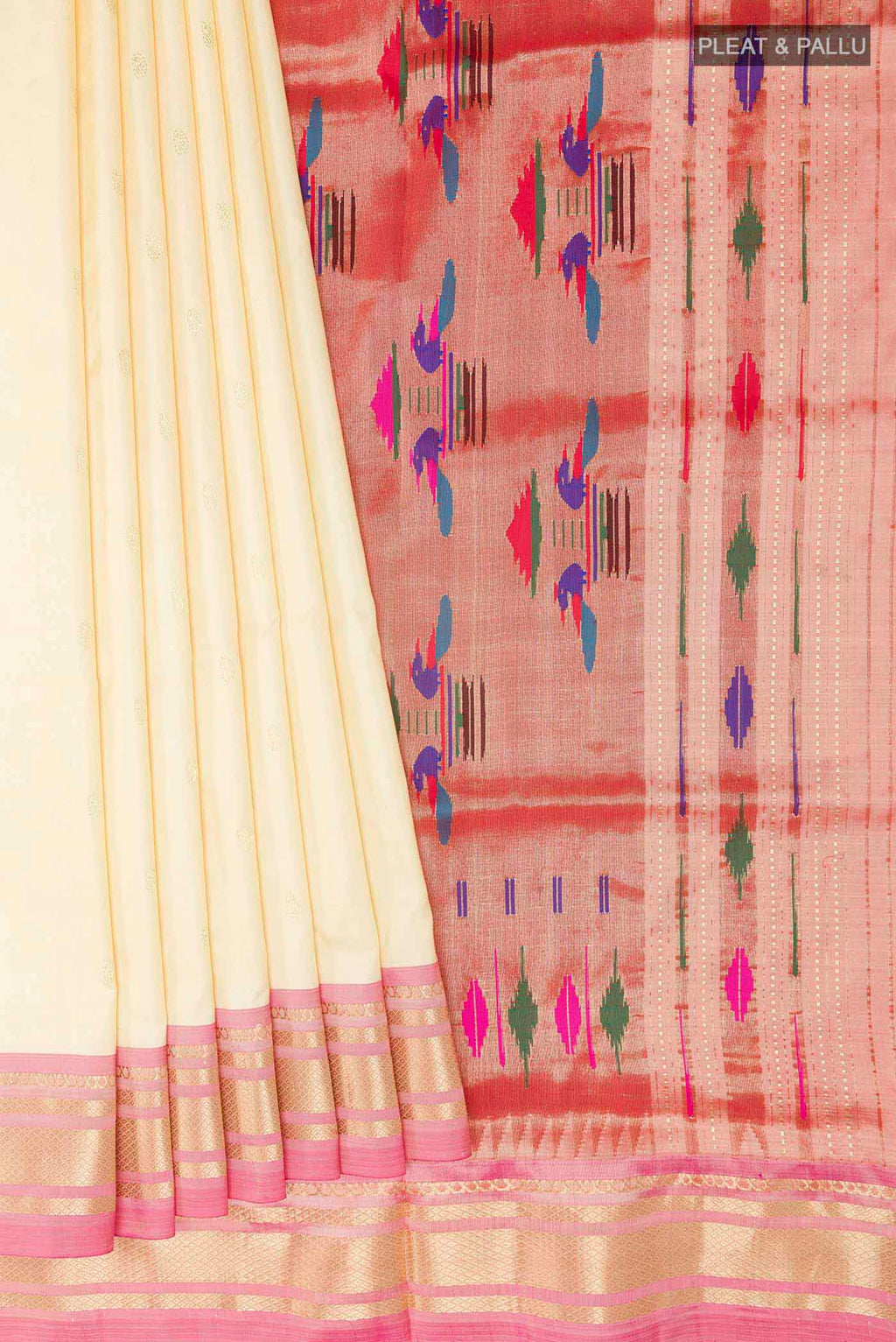pleats pallu