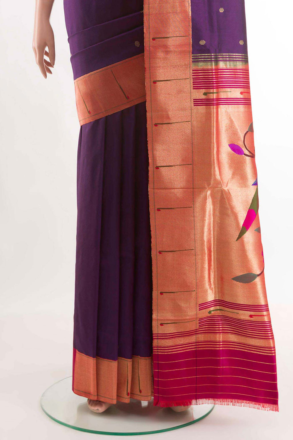 pleats pallu