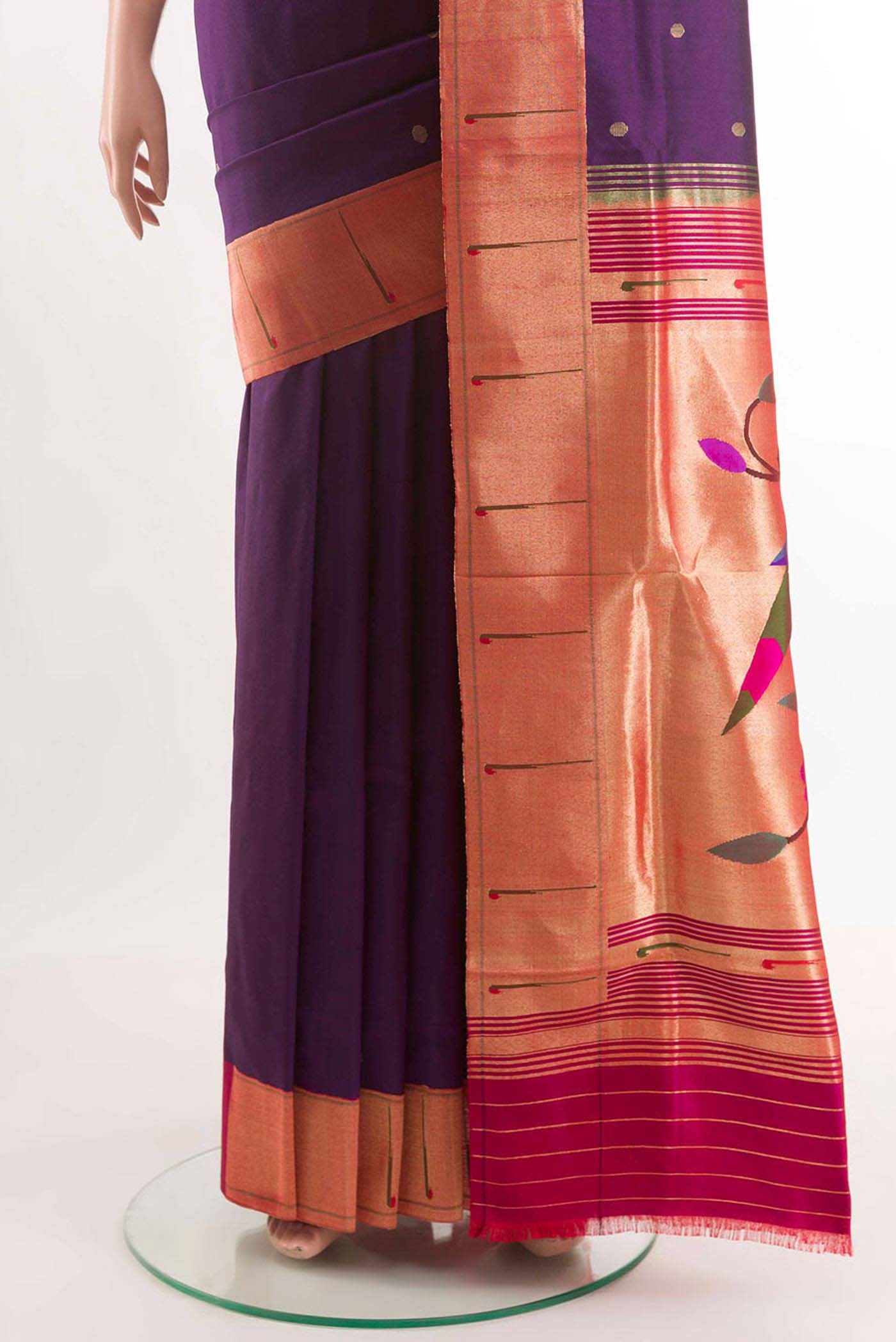 pleats pallu