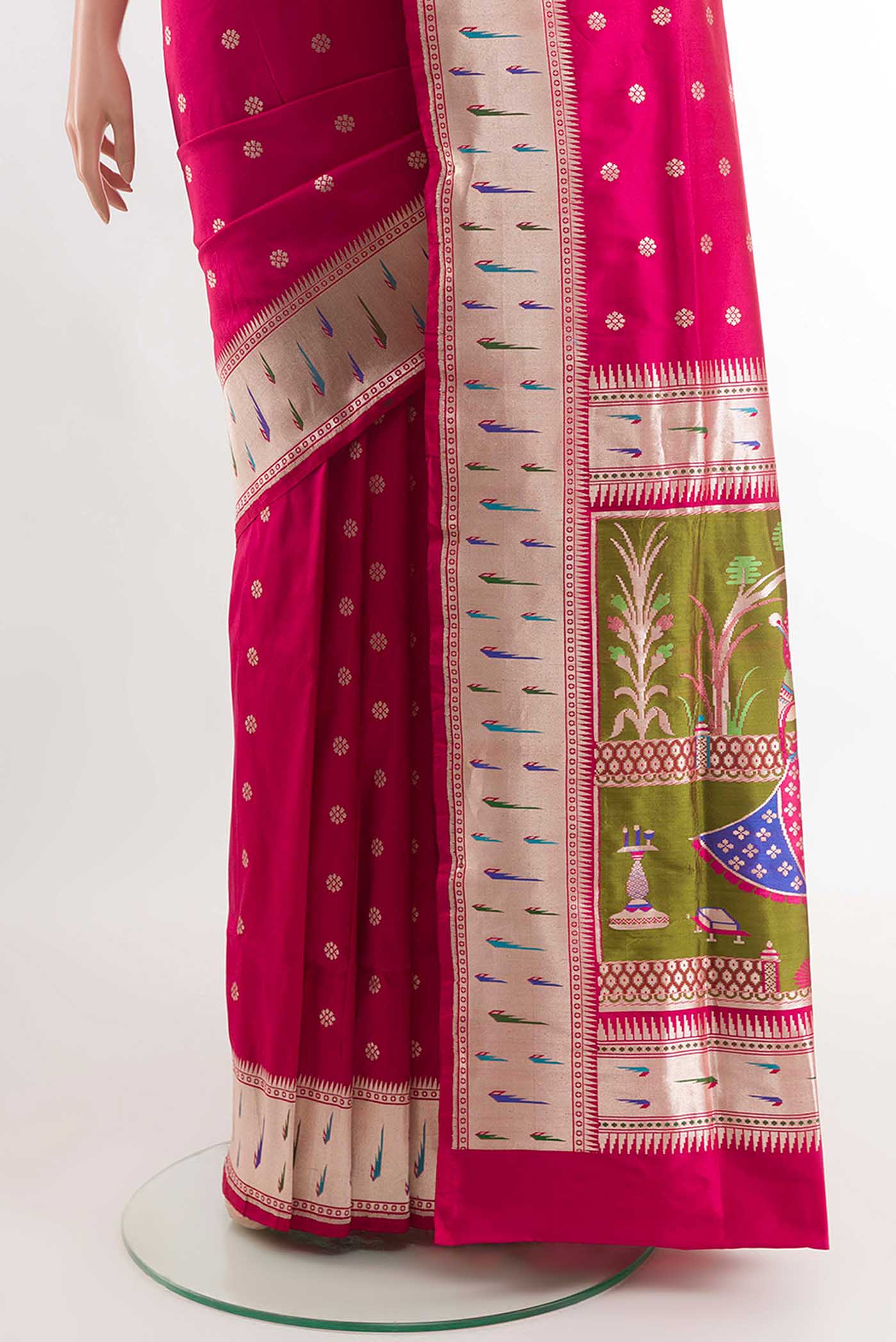 pleats pallu