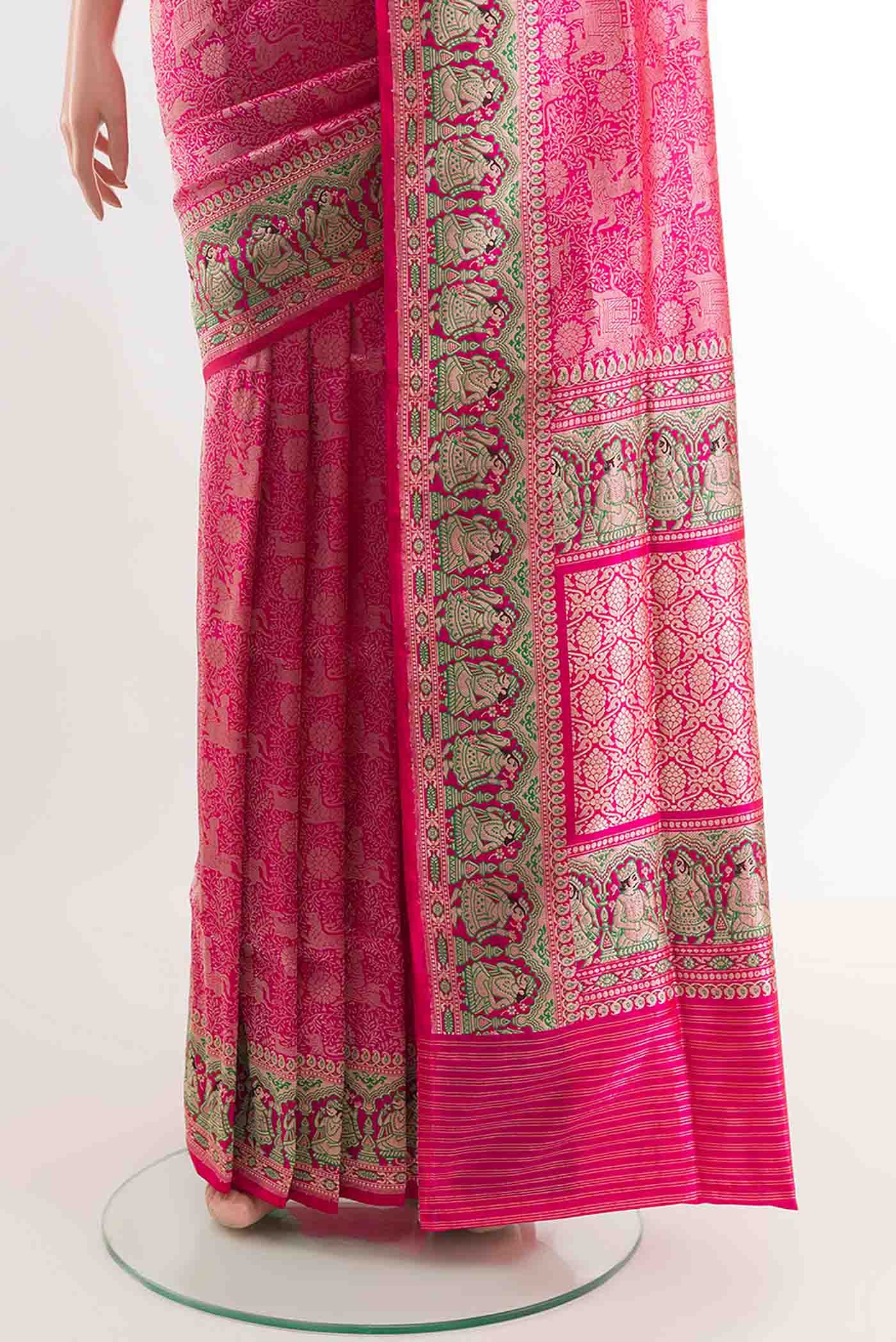 pleats pallu