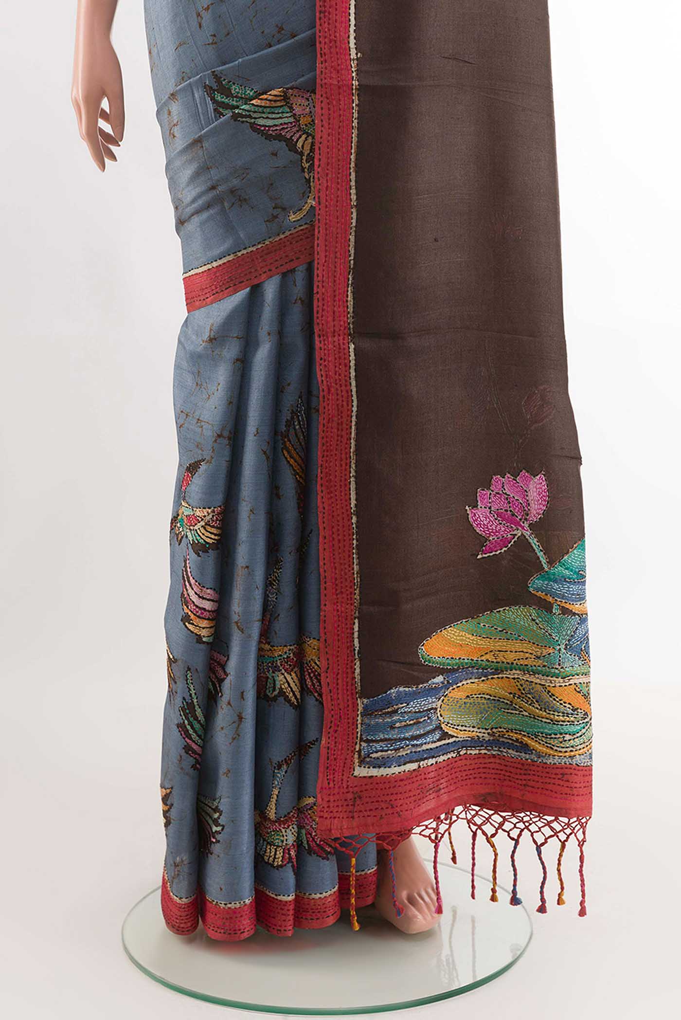 pleats pallu