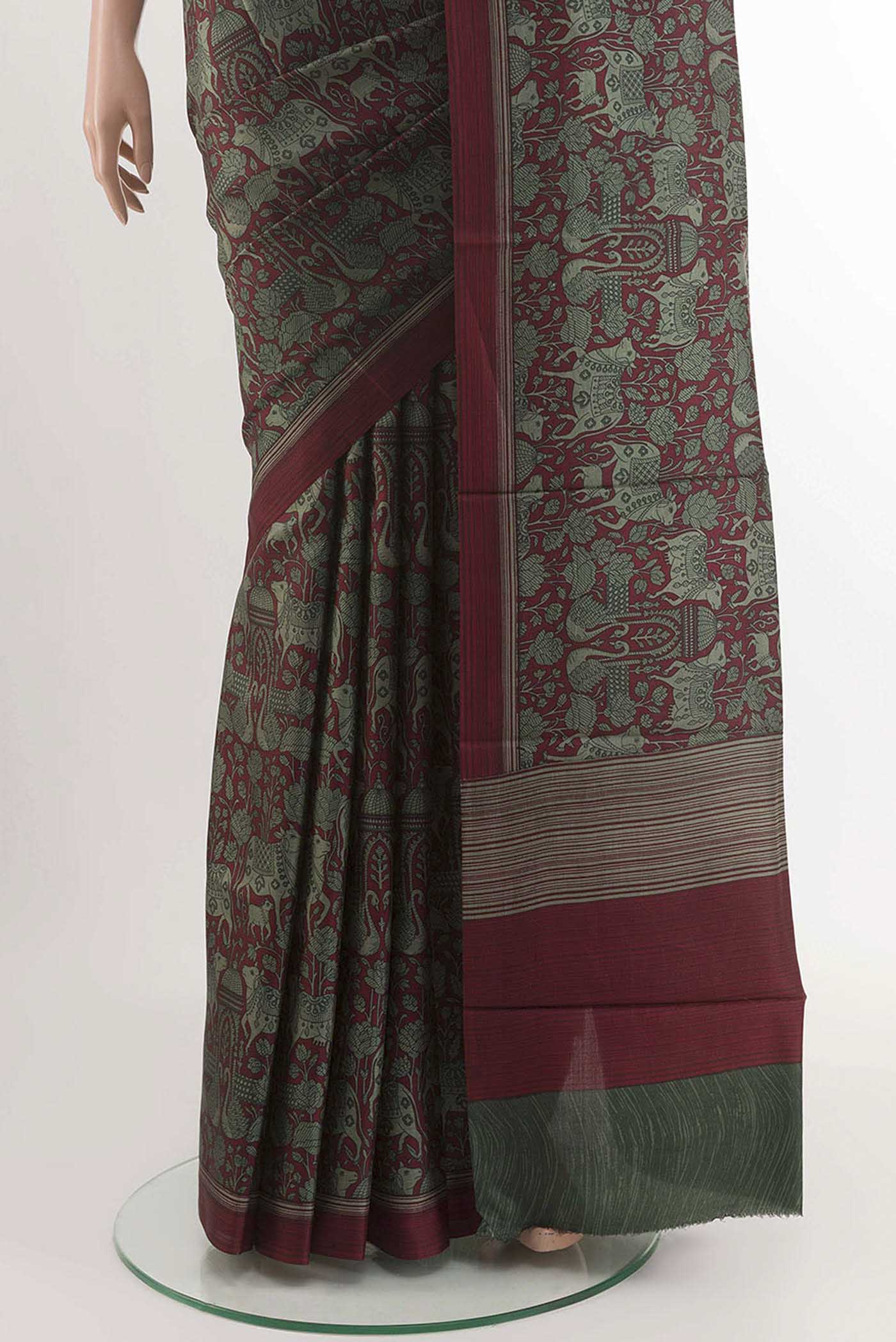 pleats pallu