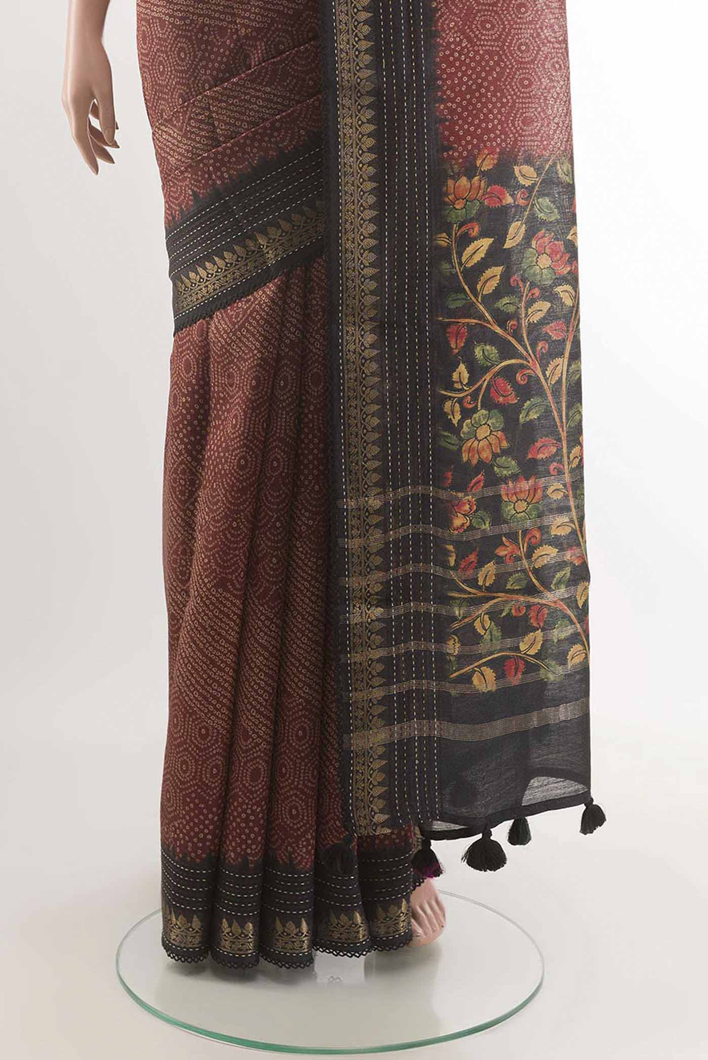 pleats pallu