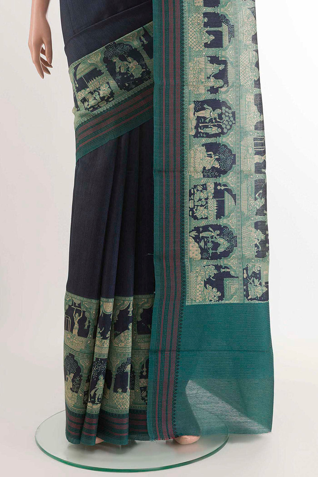 pleats pallu