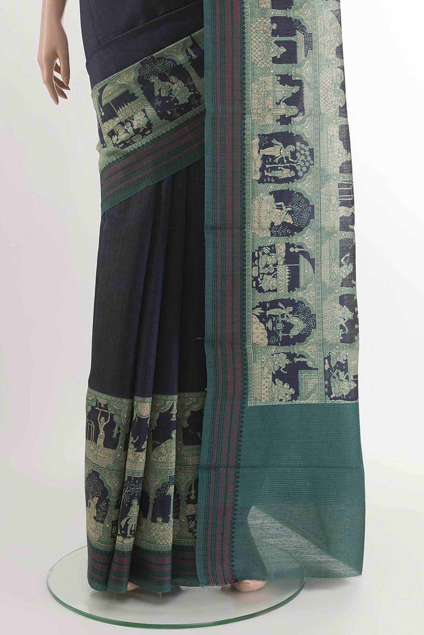 pleats pallu