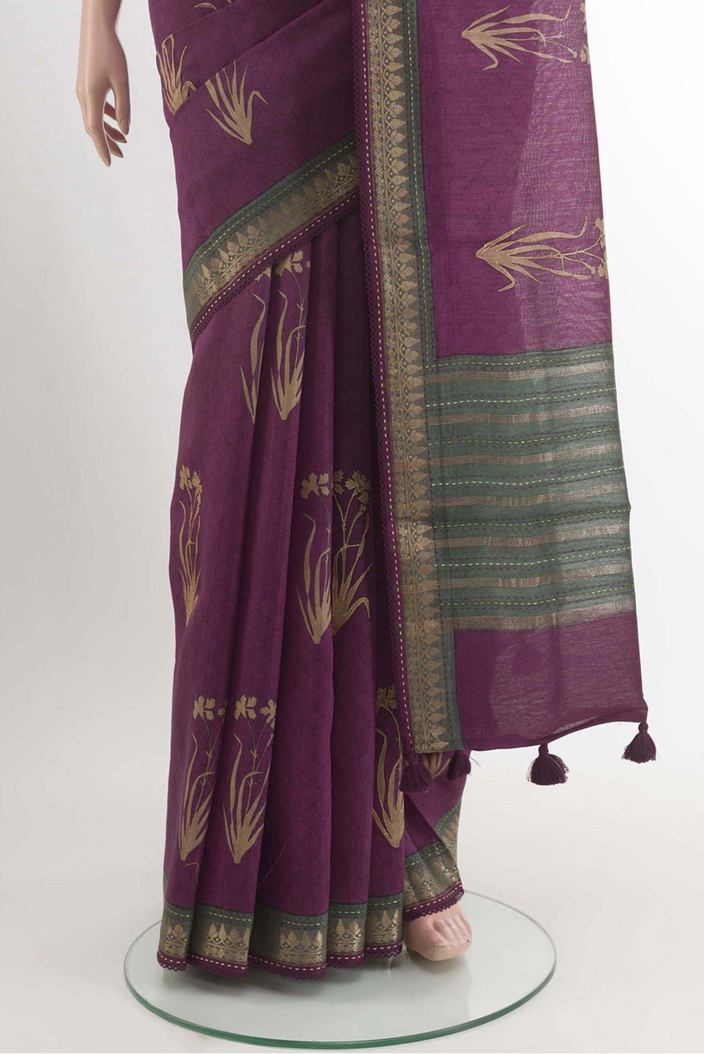 pleats pallu