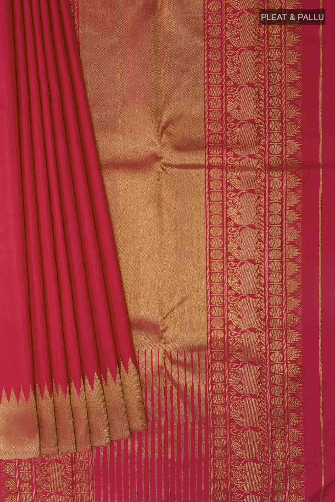 pleats pallu