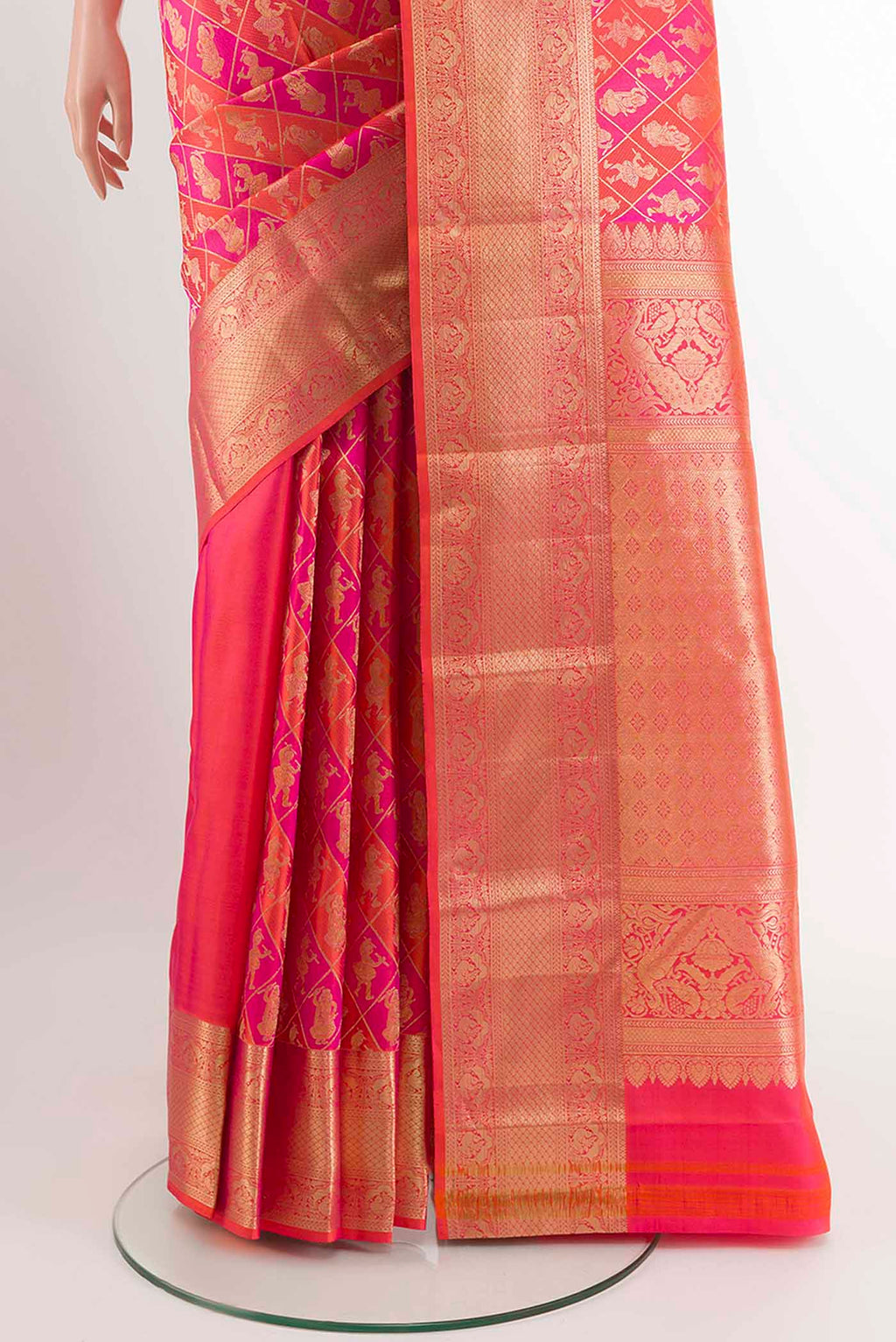 pleats pallu
