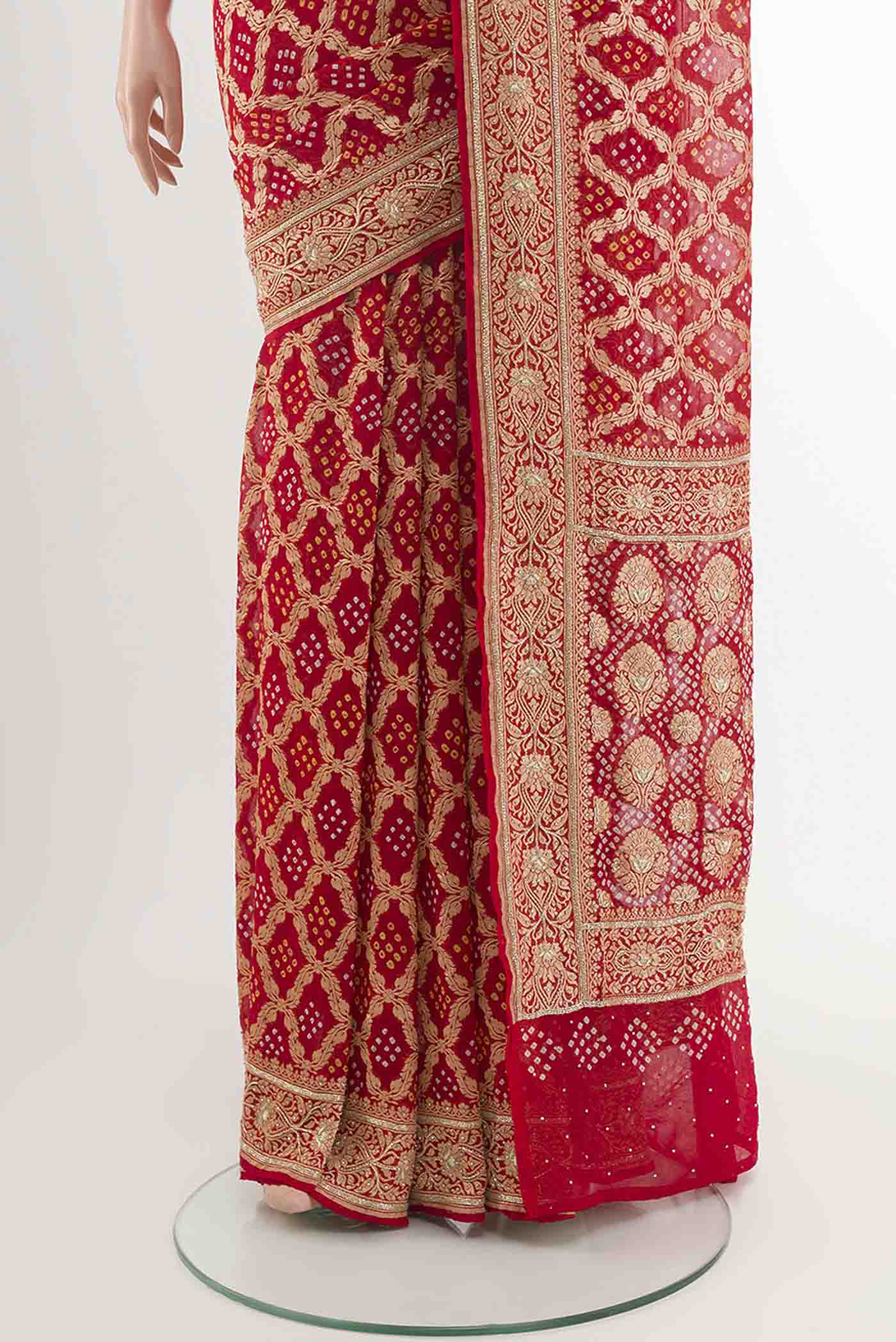 pleats pallu