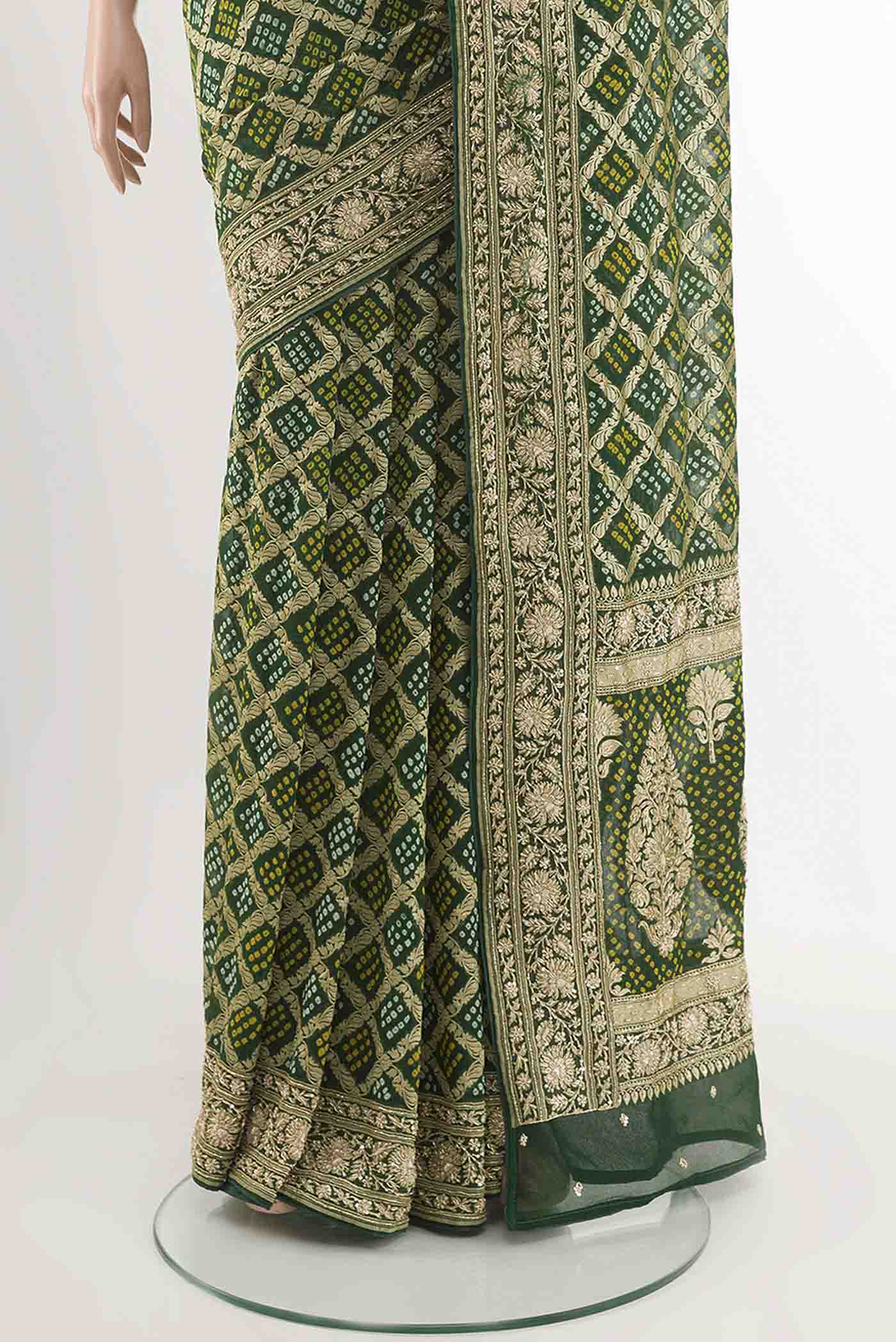 pleats pallu