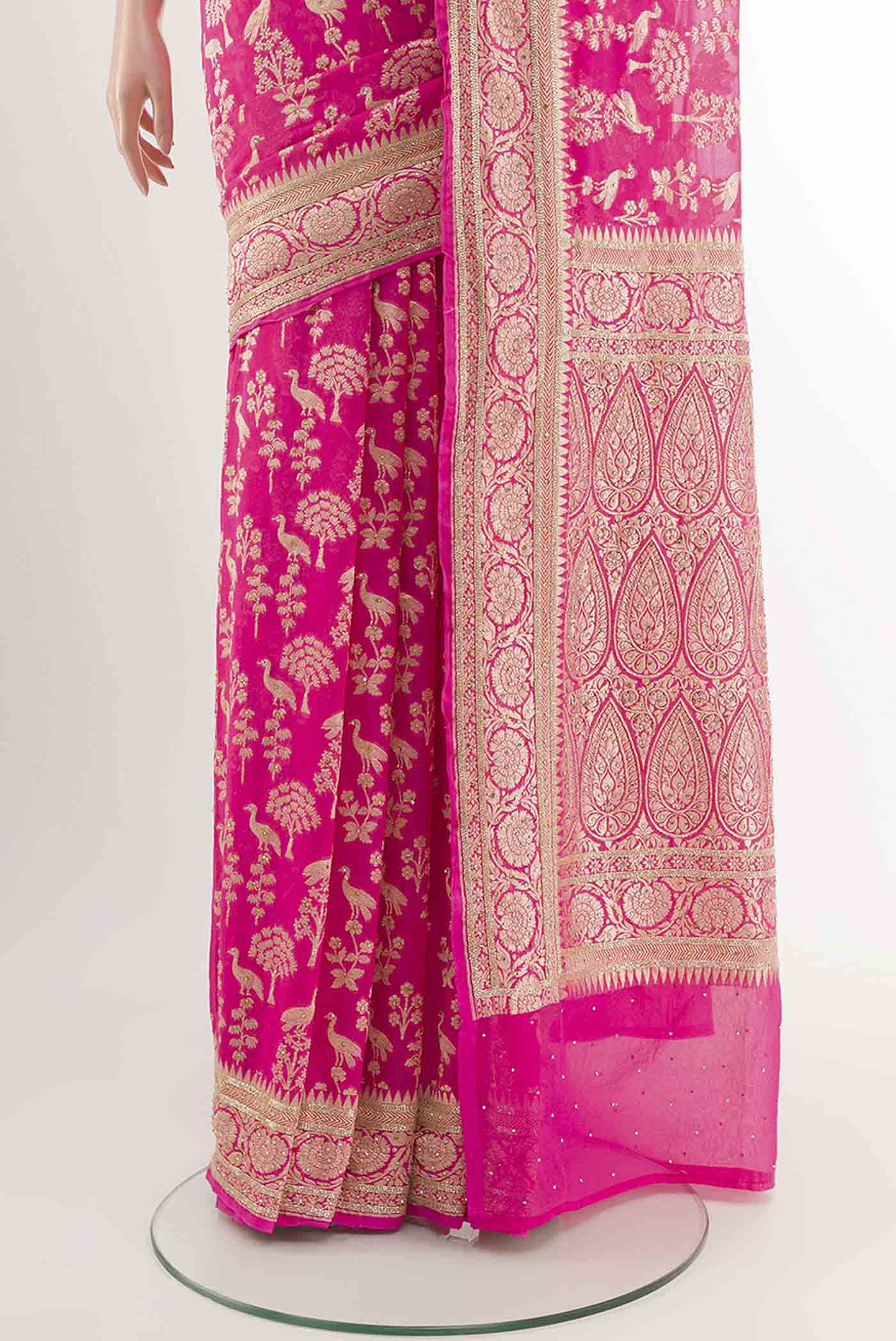 pleats pallu