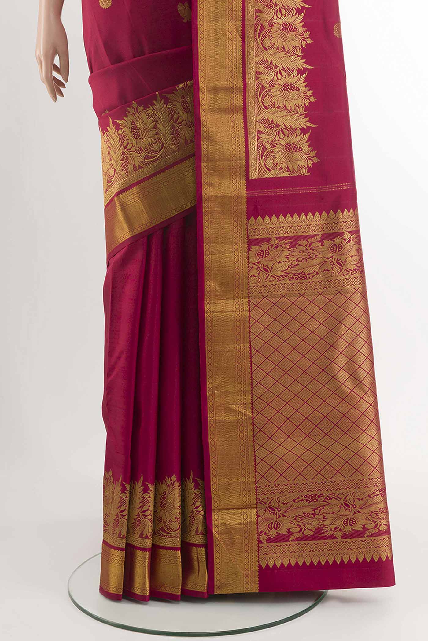 pleats pallu