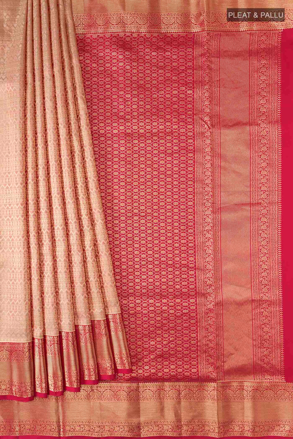 pleats pallu