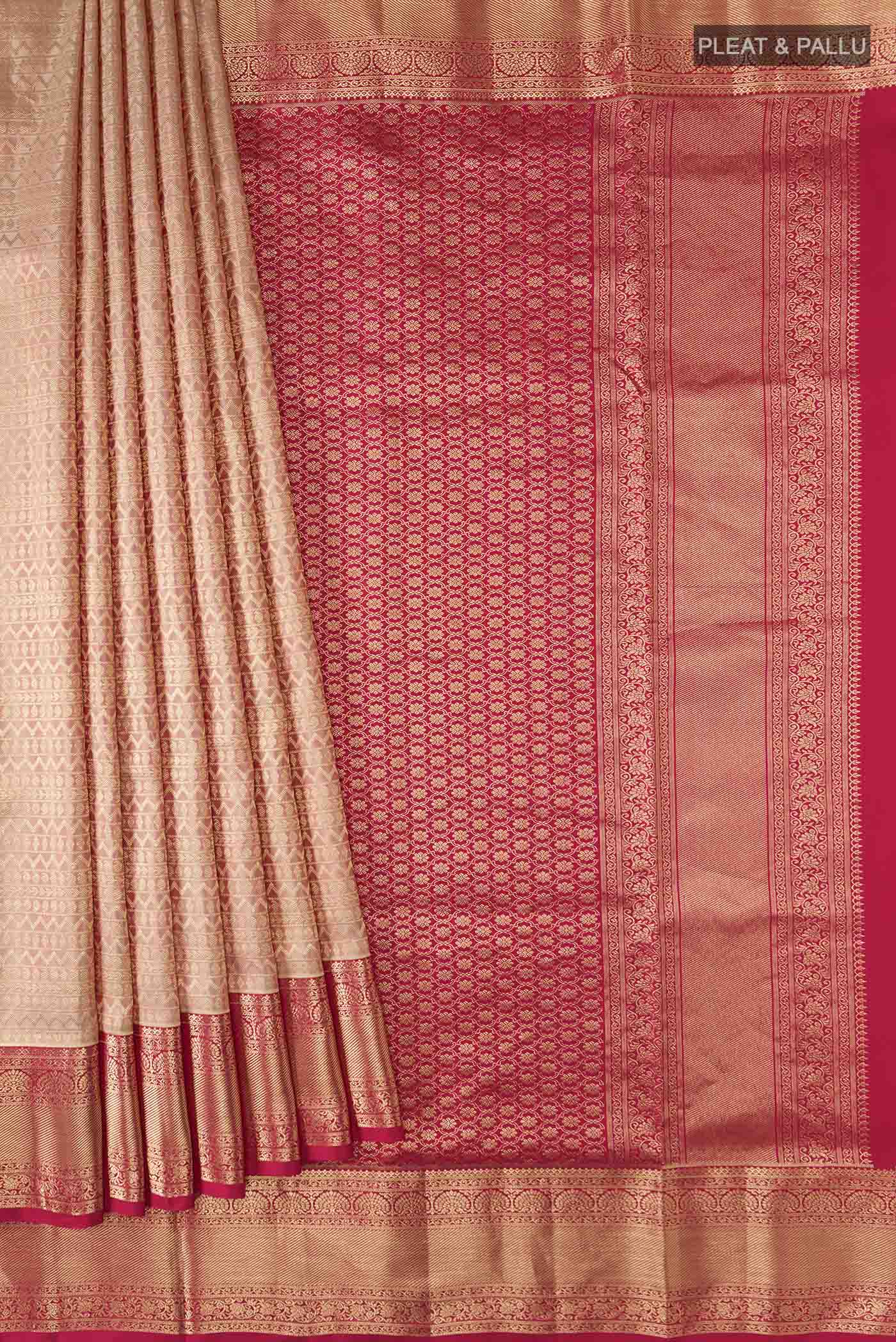 pleats pallu