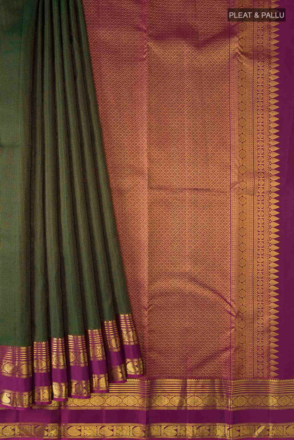 pleats pallu