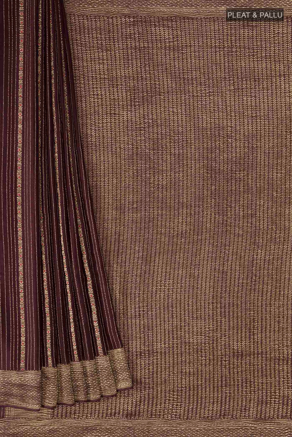 pleats pallu