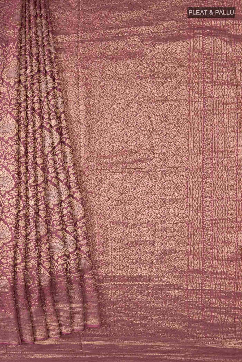 pleats pallu