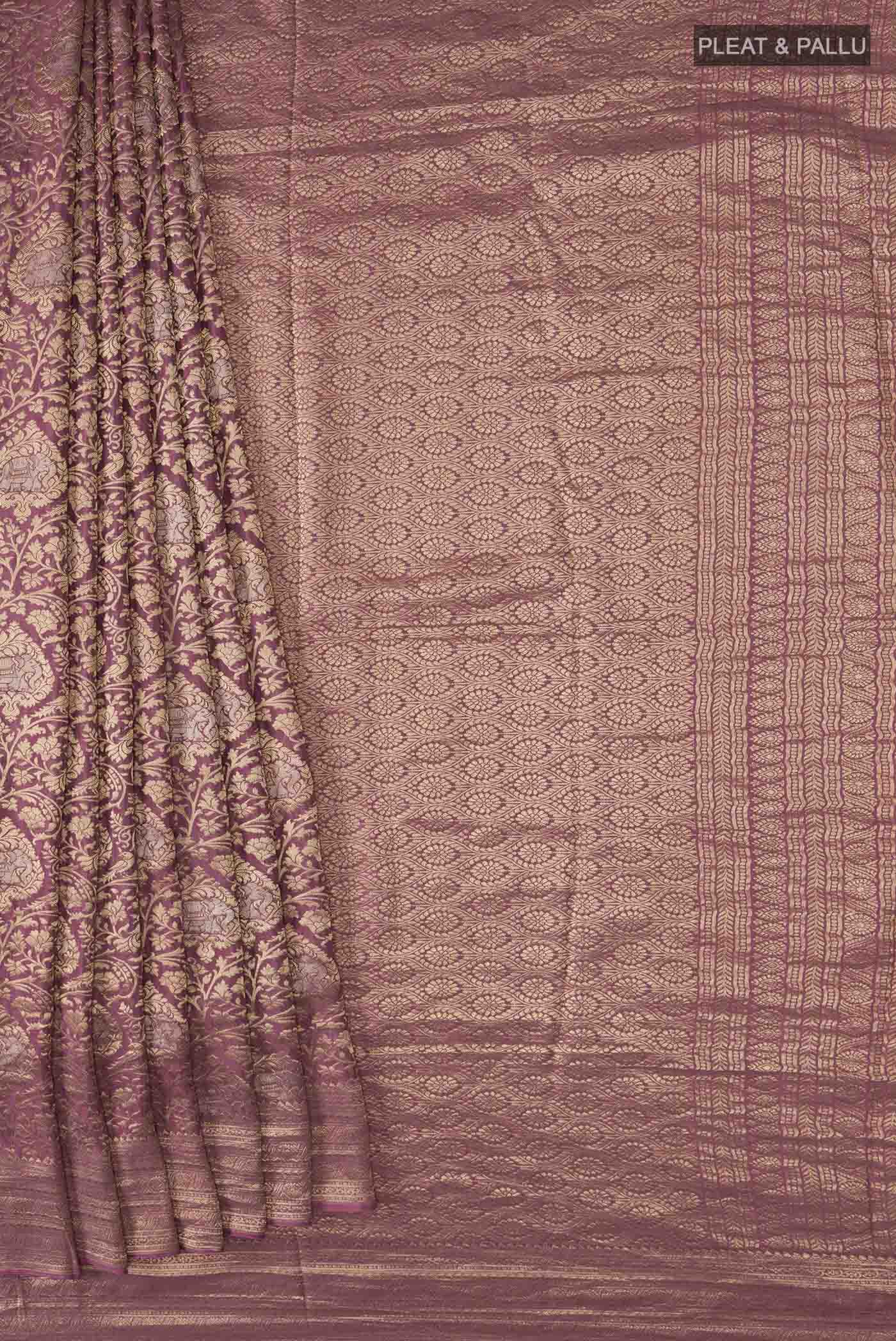 pleats pallu