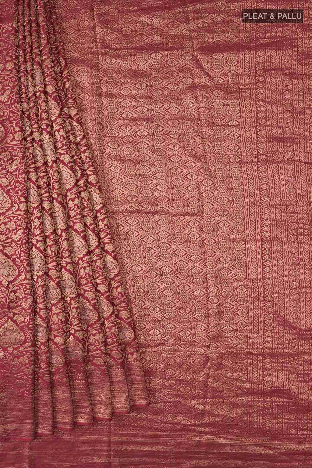 pleats pallu