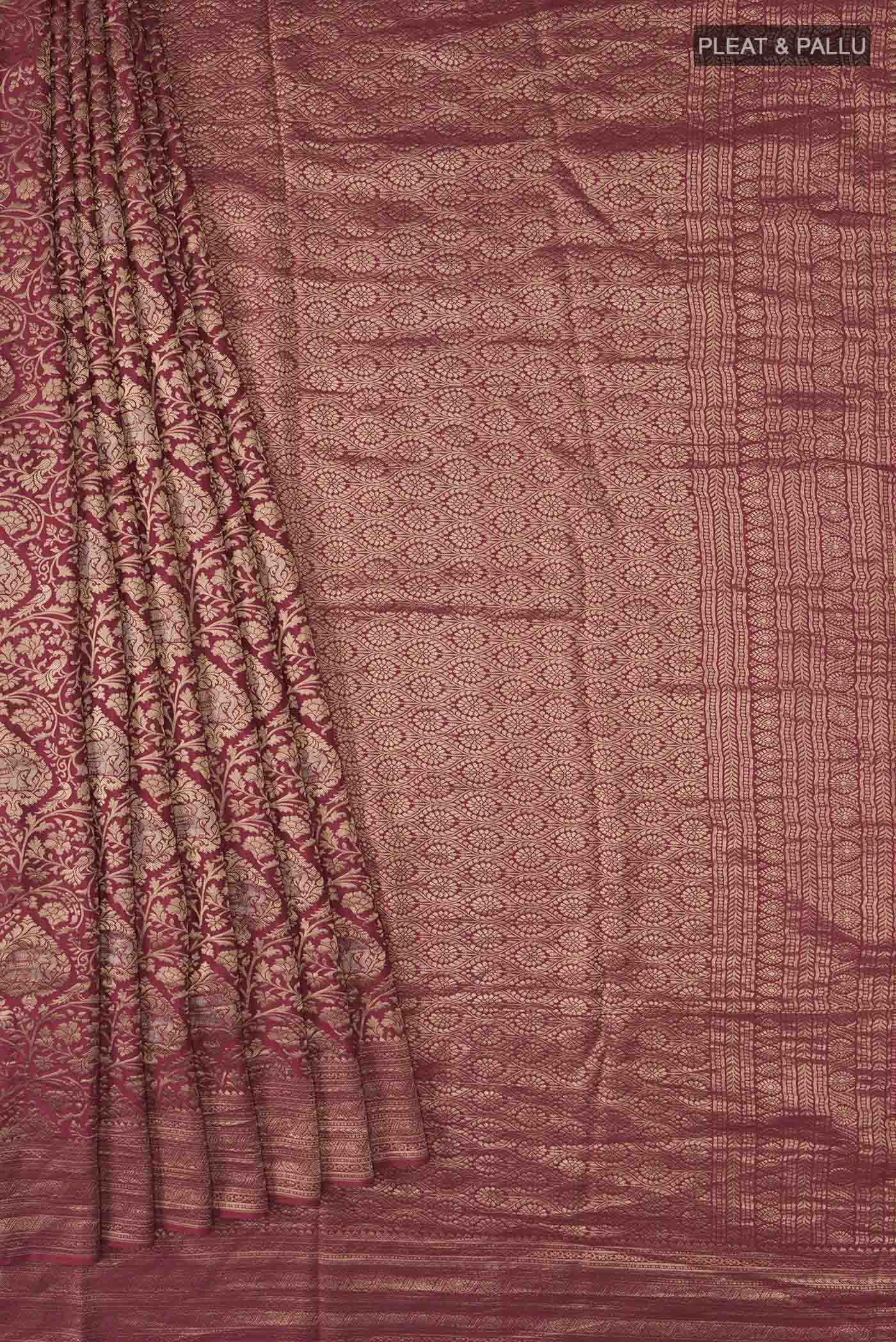 pleats pallu