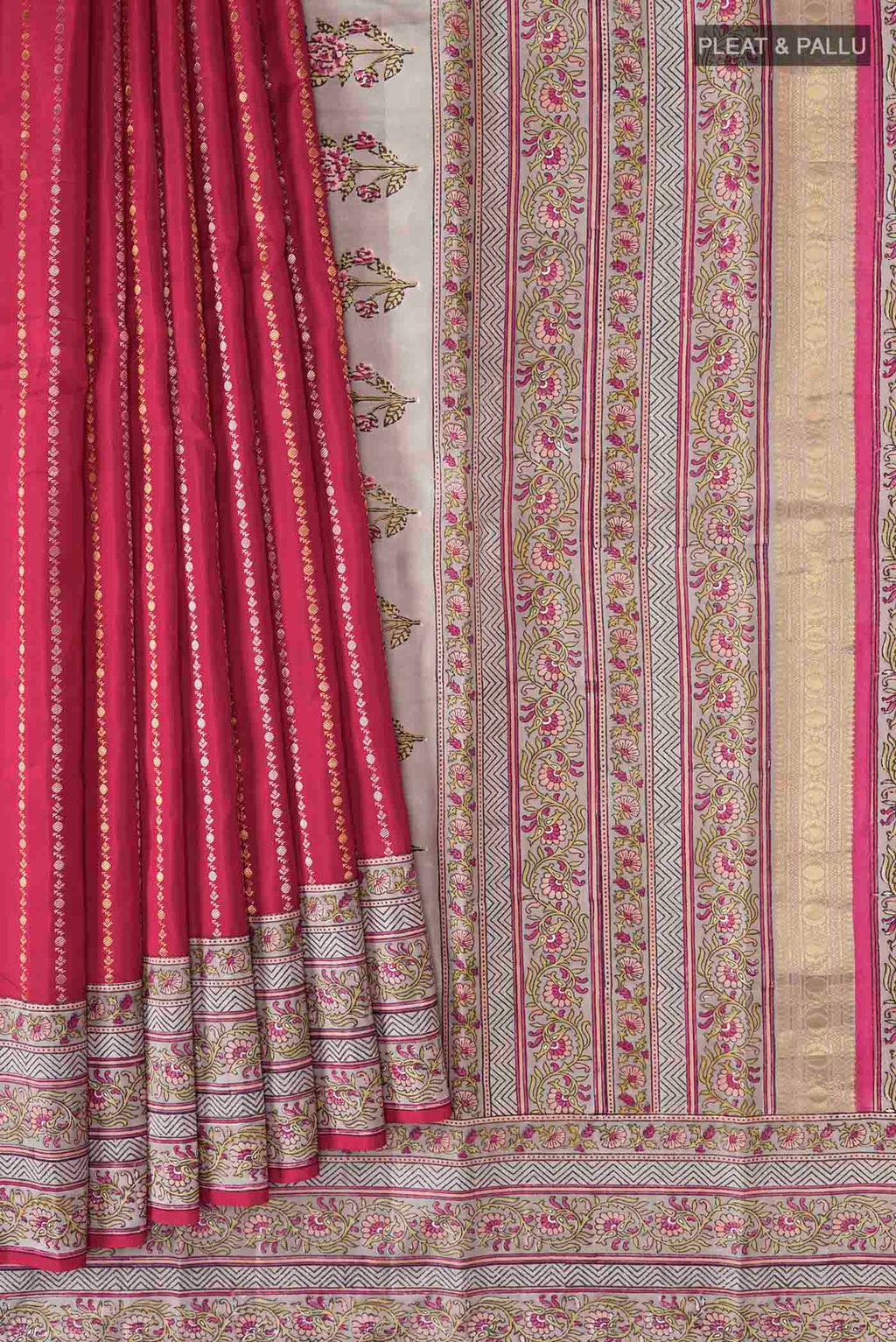 pleats pallu