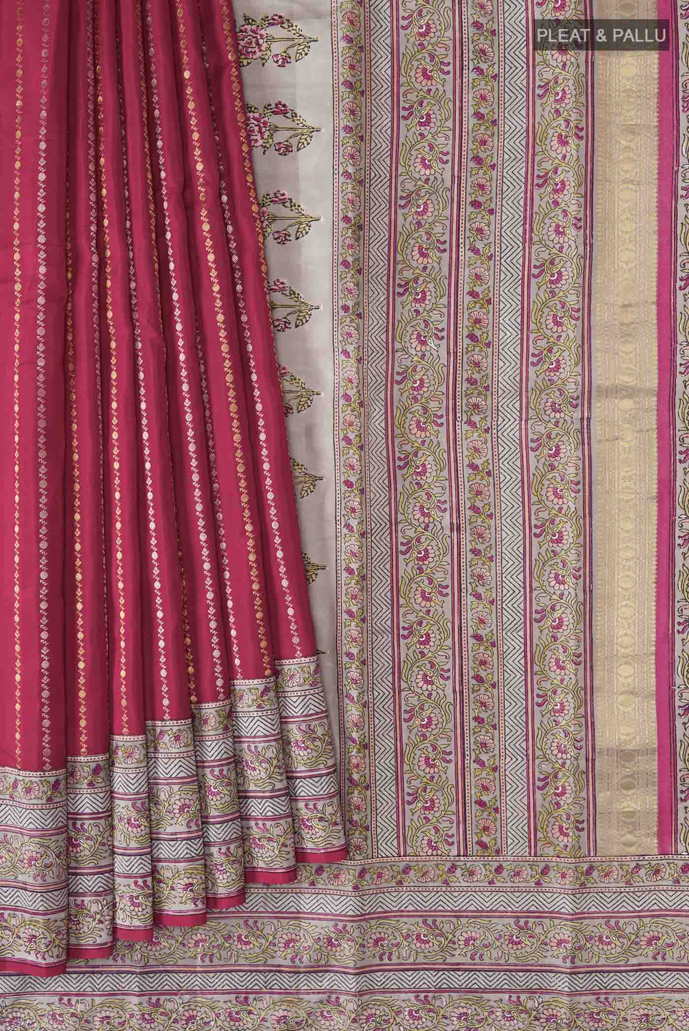 pleats pallu