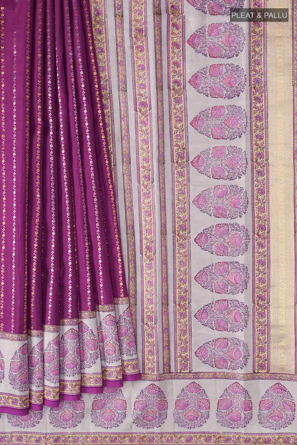 pleats pallu