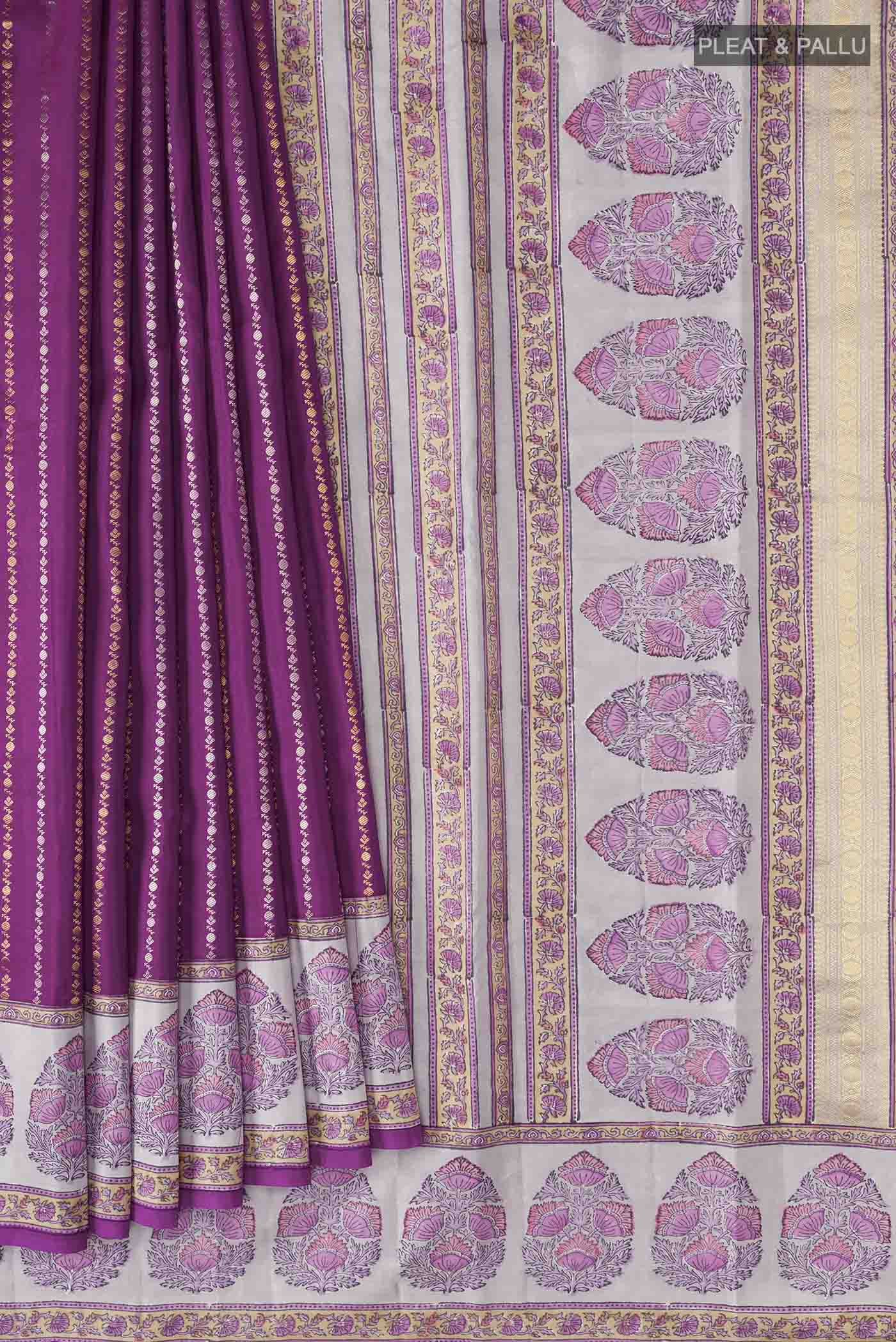 pleats pallu