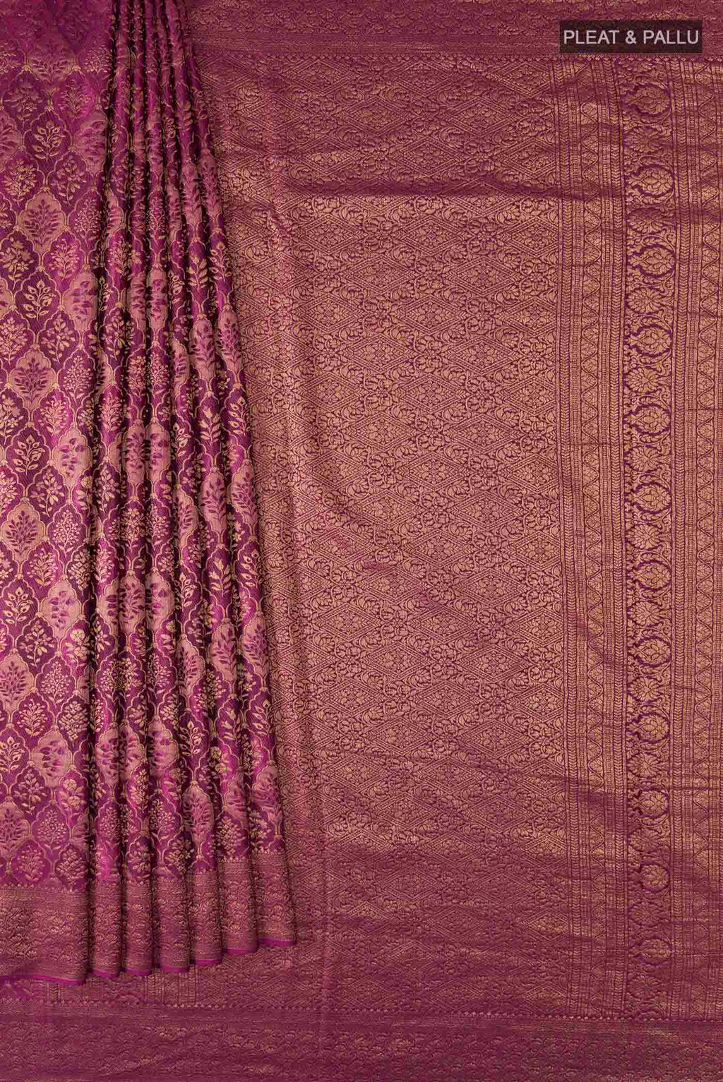 pleats pallu
