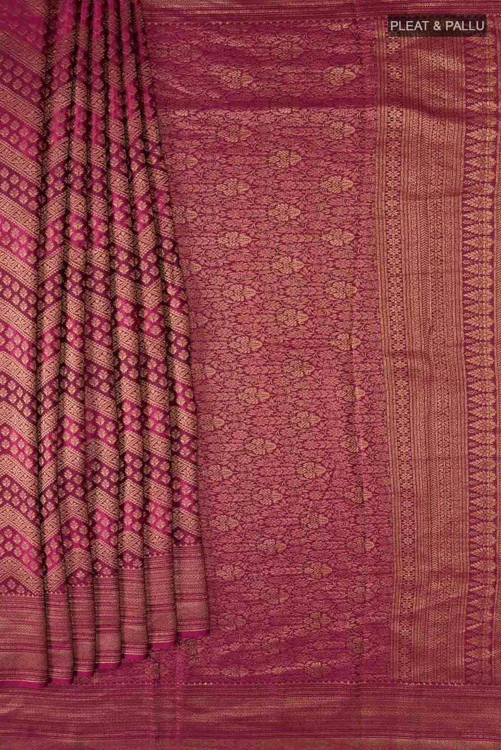 pleats pallu