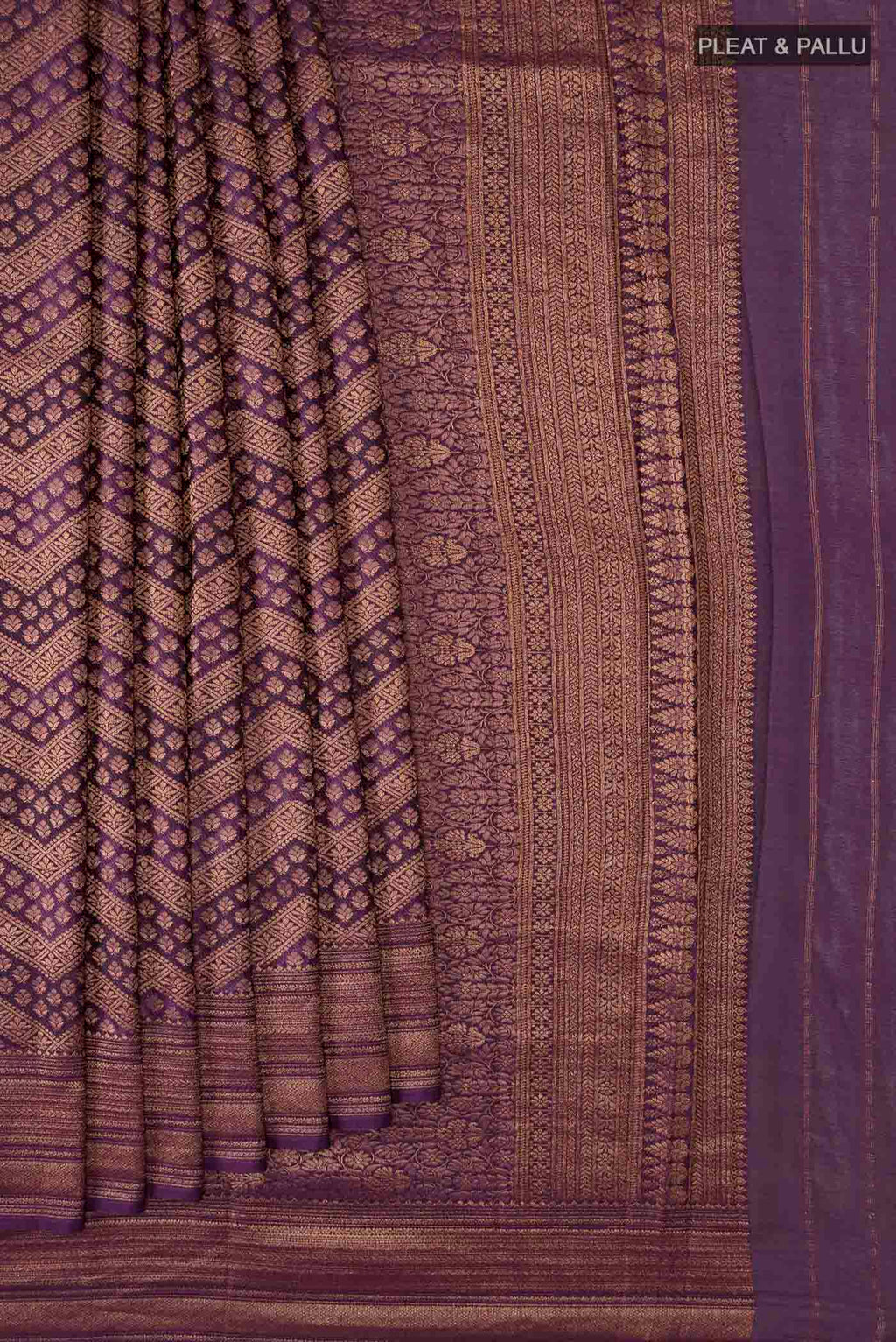 pleats pallu