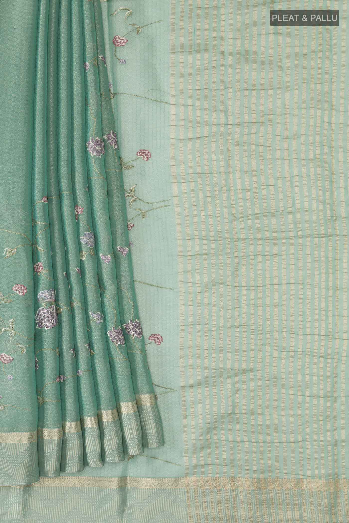 pleats pallu