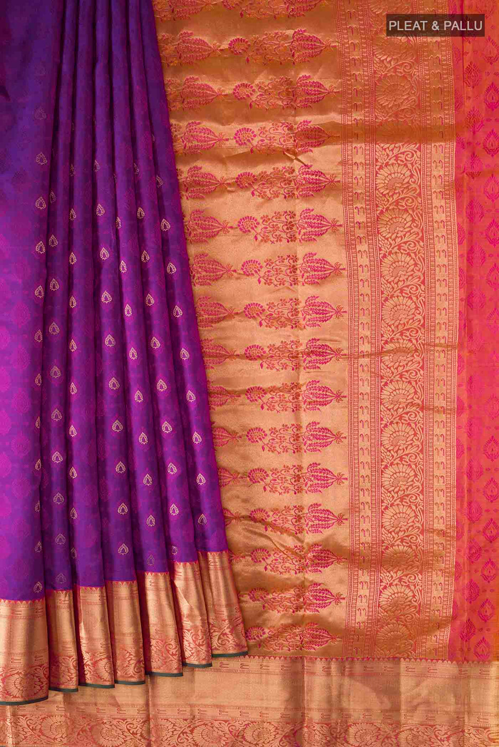 pleats pallu