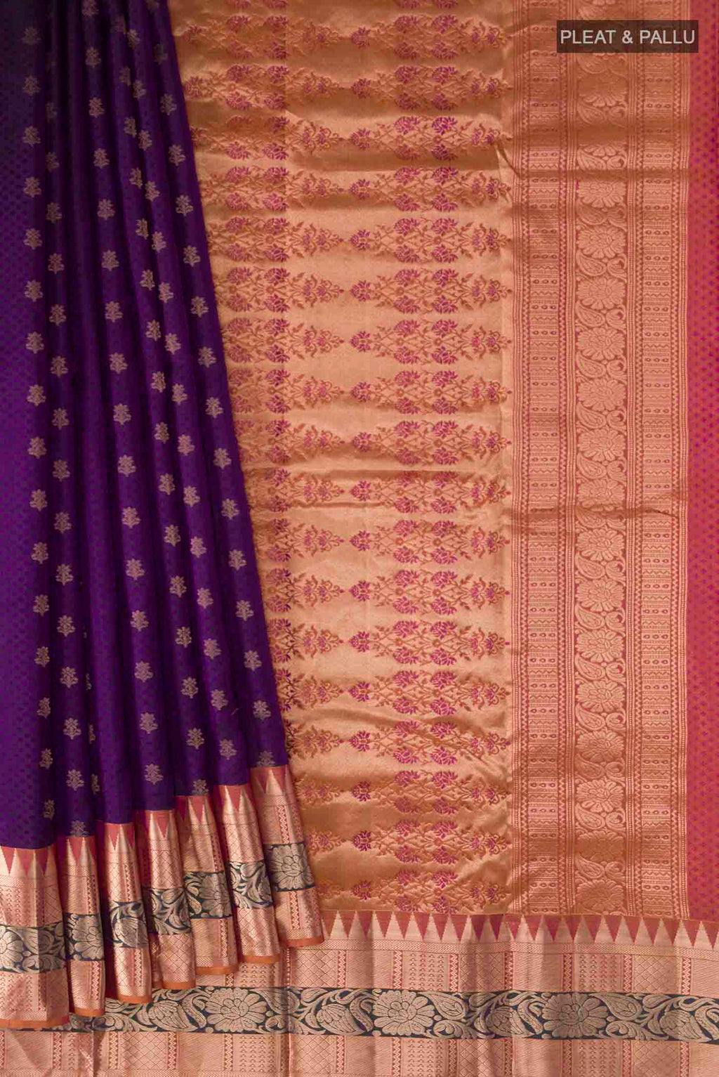 pleats pallu