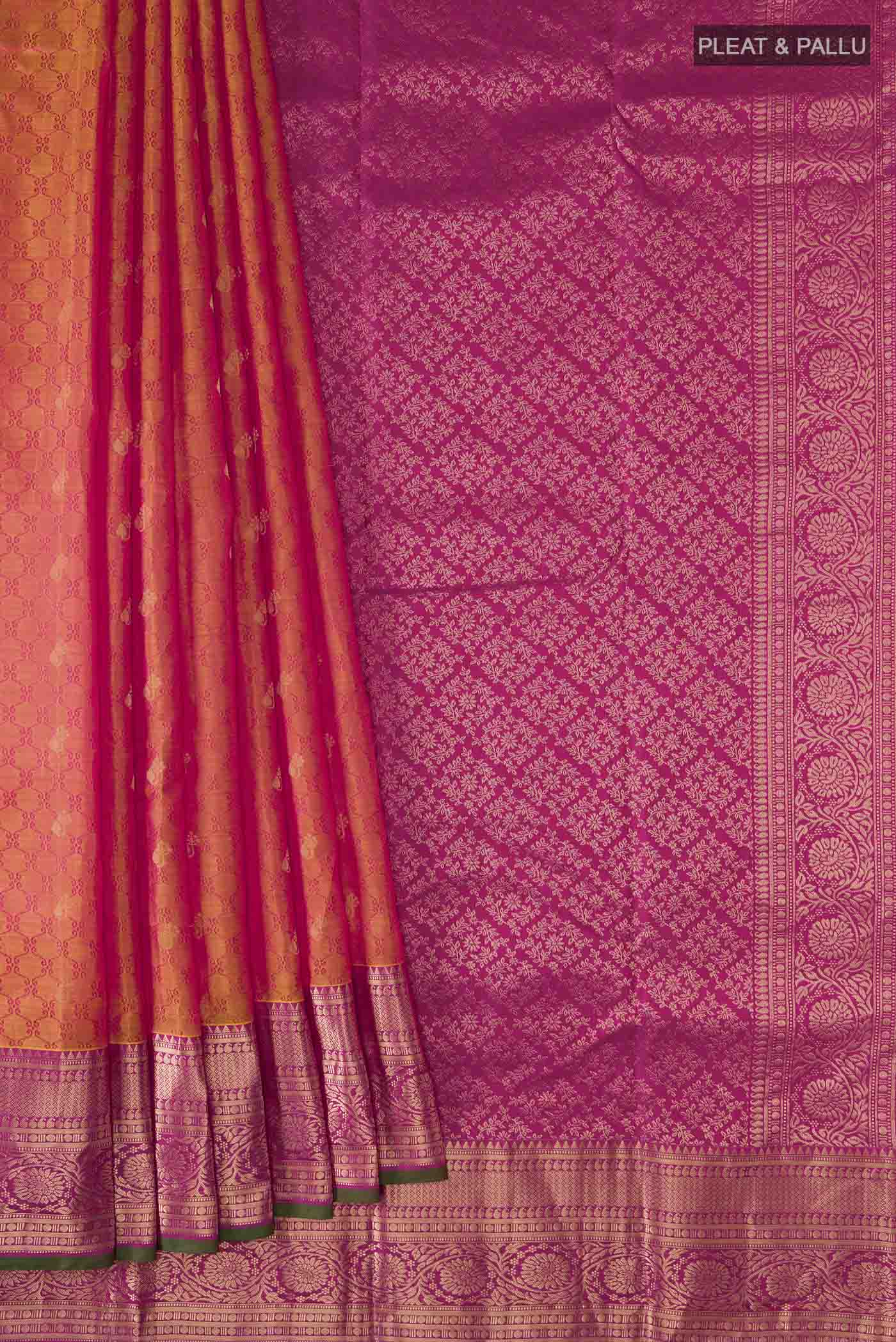 pleats pallu