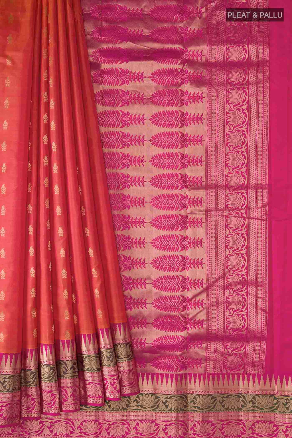 pleats pallu